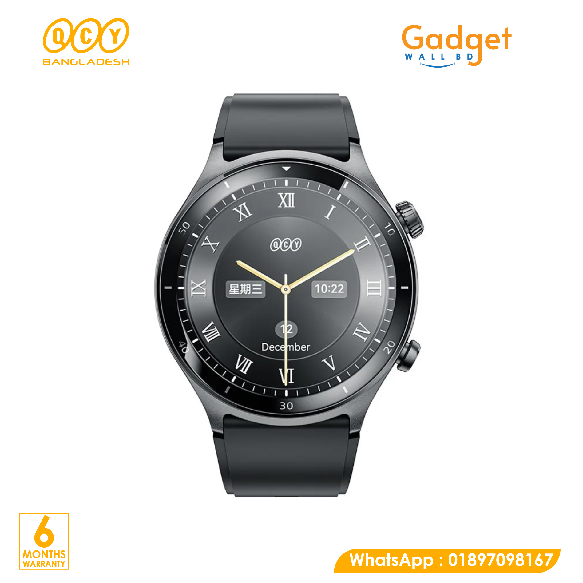 QCY Active GT 3 ATM Waterproof Bluetooth Calling Smart Watch